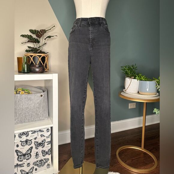 AG Adriano Goldschmied Mila Super High-Rise Skinny Jeans Washed Black Women’s 28 - Picture 1 of 11